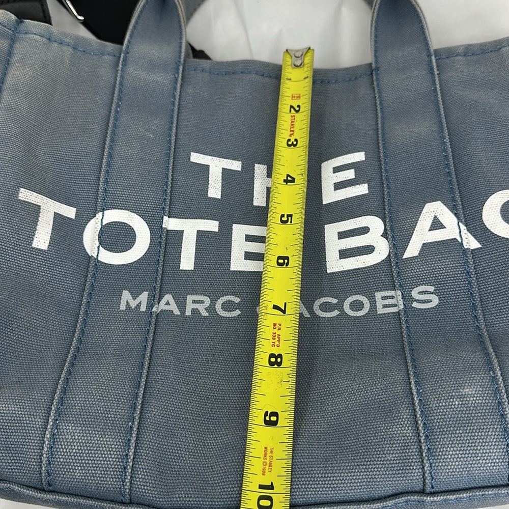 Marc Jacobs Blue and Black Tote Bag with Detachable Strap - Picture 12 of 14